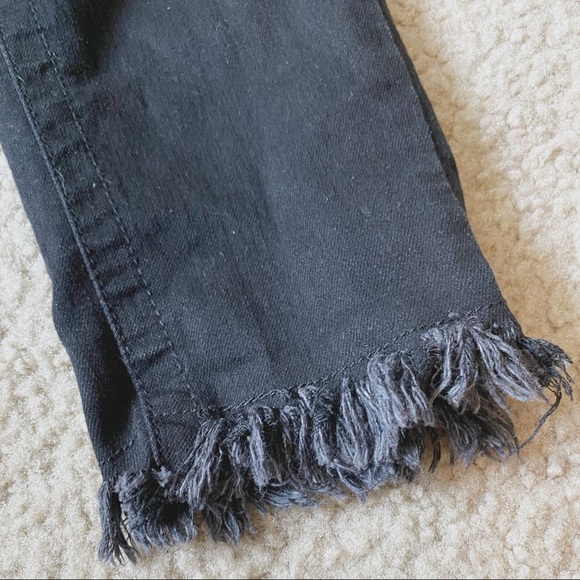 WALLFLOWER | Denim Black Frayed Jeans - Picture 6 of 9